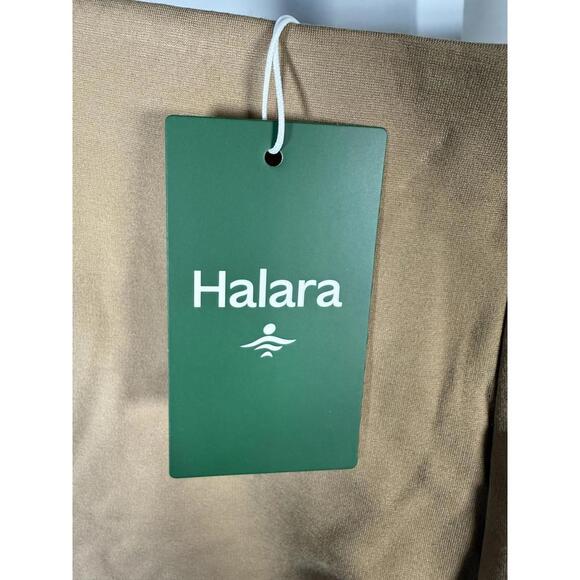 NWT Halara Tan High Rise Button Accent Shorts Women’s Size Large - Picture 4 of 7